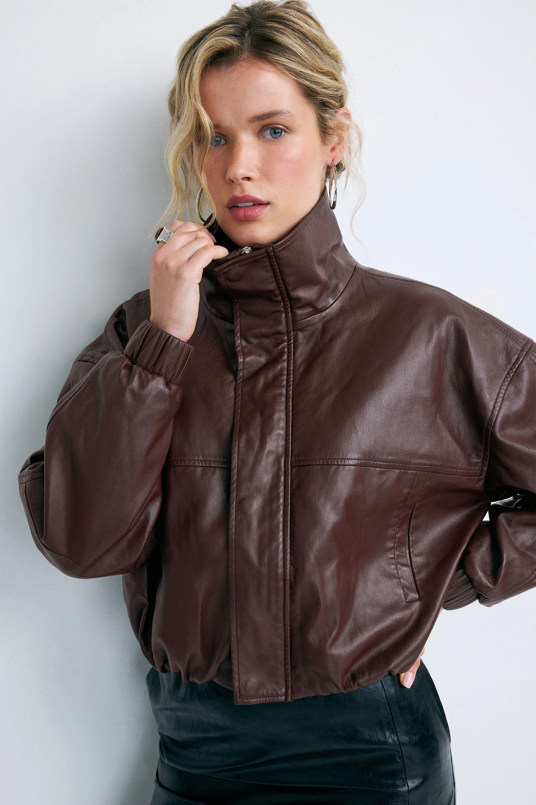 One of Others Fargo Bomber Jacket Brown