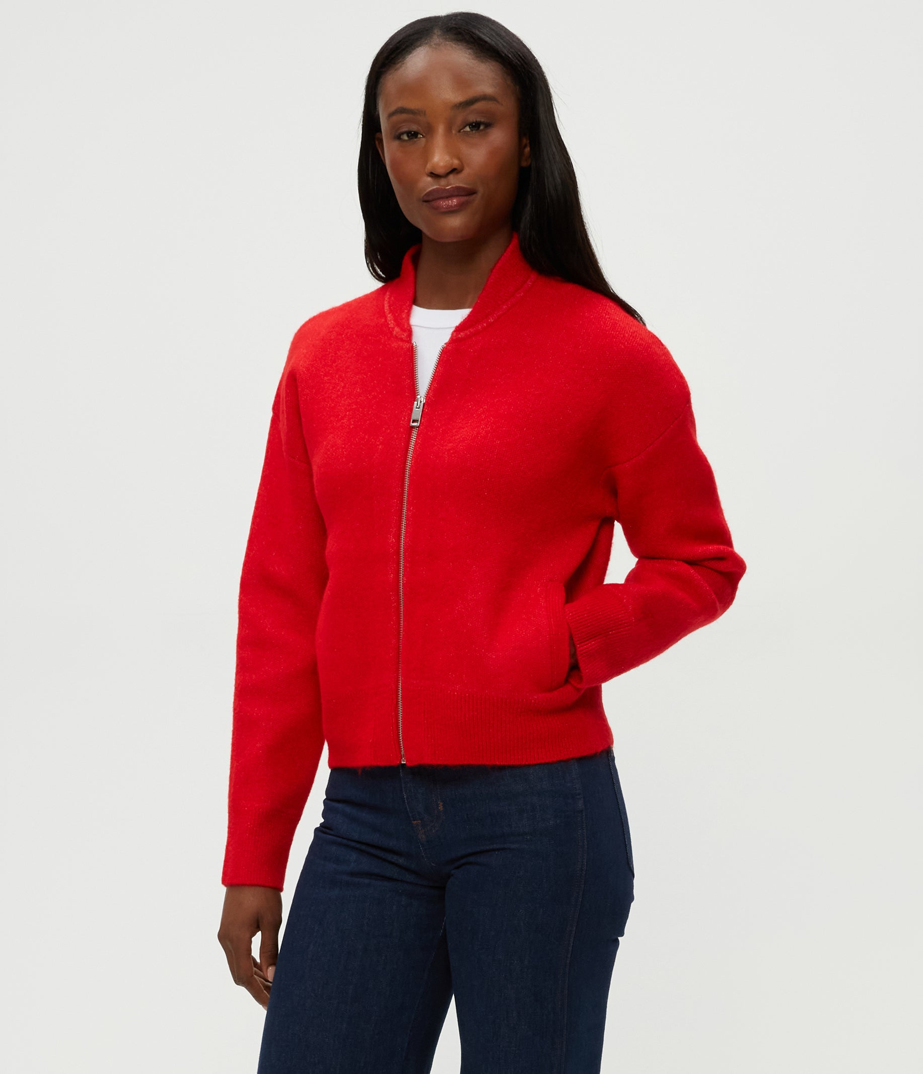 Lidia Cropped Bomber Jacket