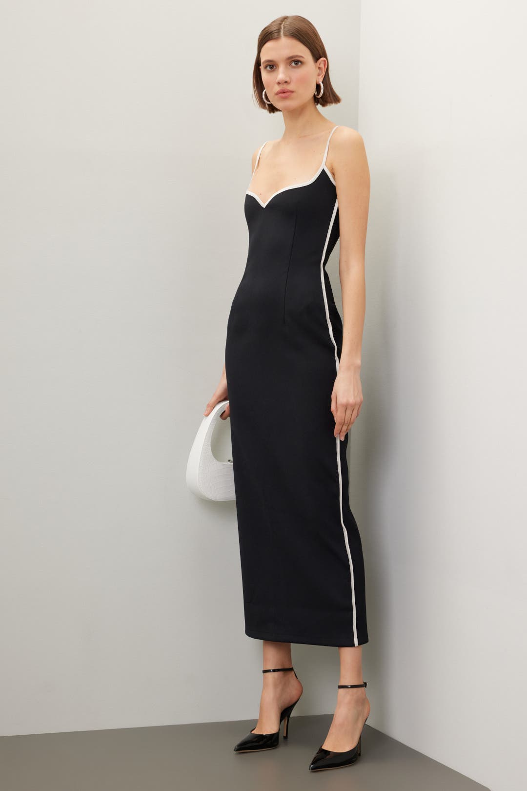 Paris Georgia Heart Dress Black-white
