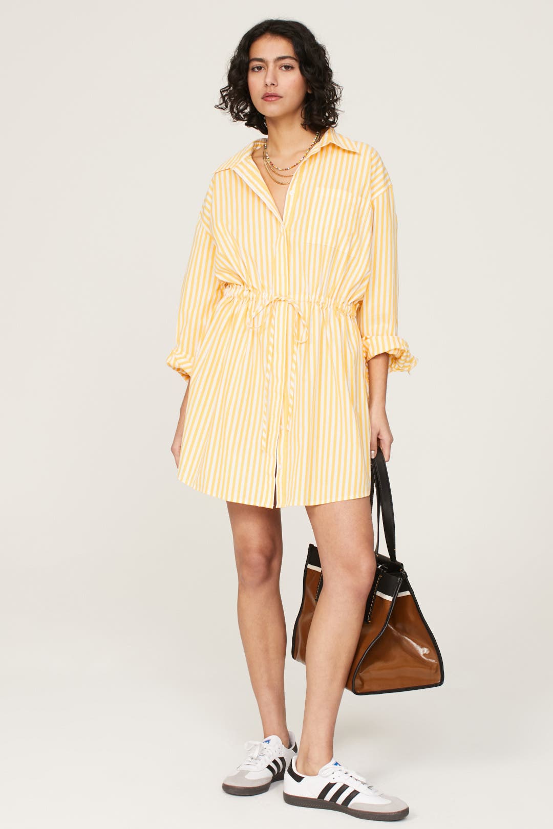 Pistola Layla Shirt Dress Yellow-print