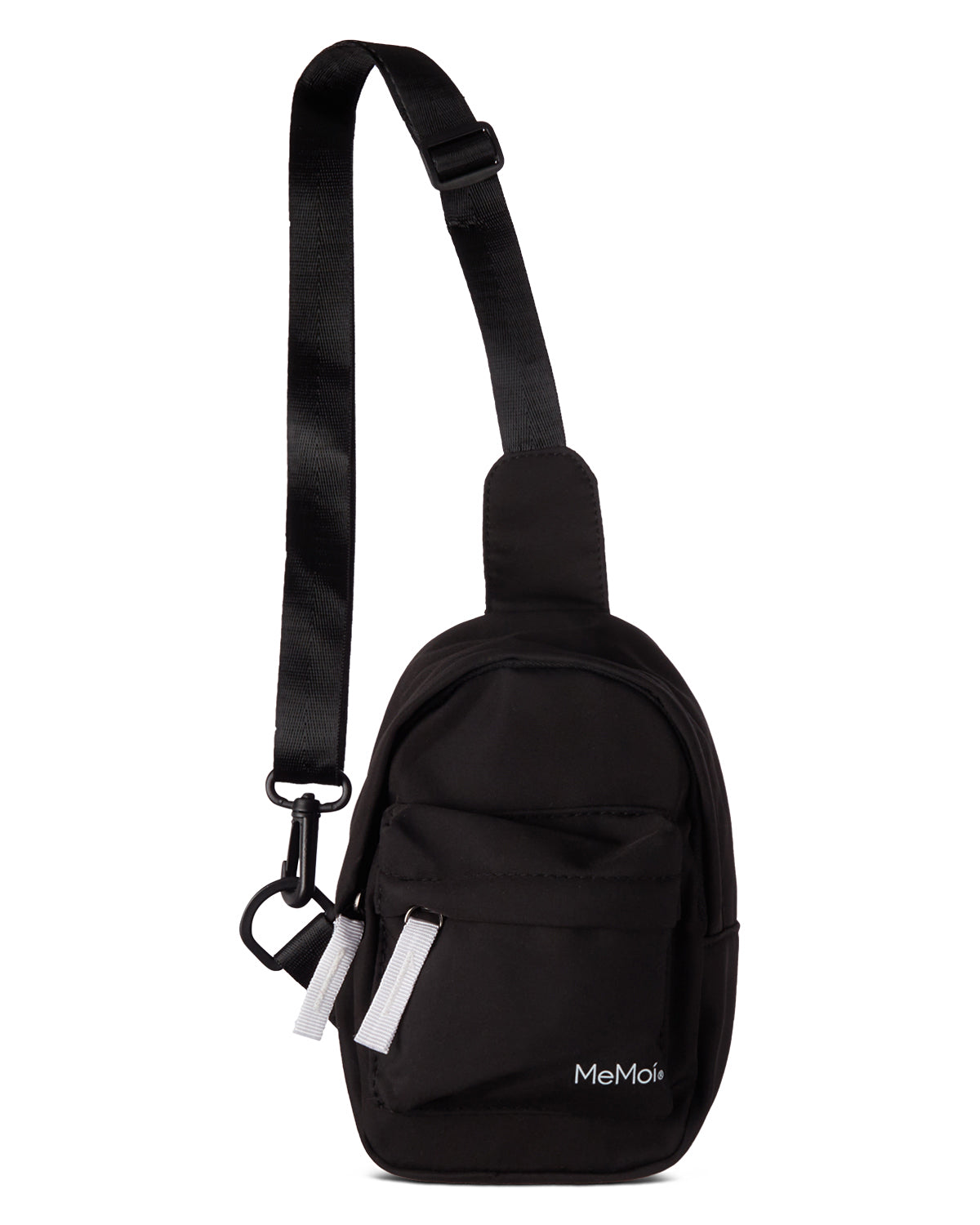 MeMoi Unisex Water-Resistant Nylon Crossbody Bag for Adults and Kids - One Size Black