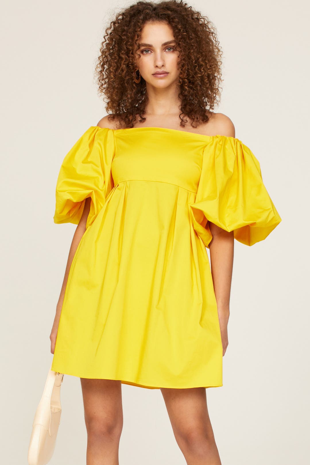 Peter Som x RTR Yellow Satin Dress Yellow