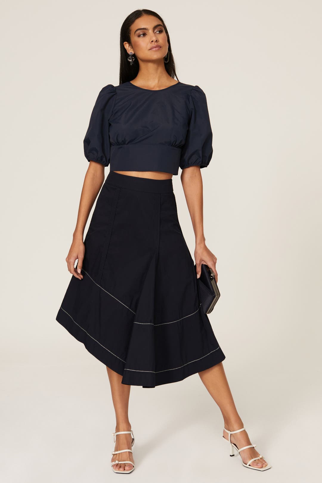 Peter Som x RTR Open Back Crop Top Blue