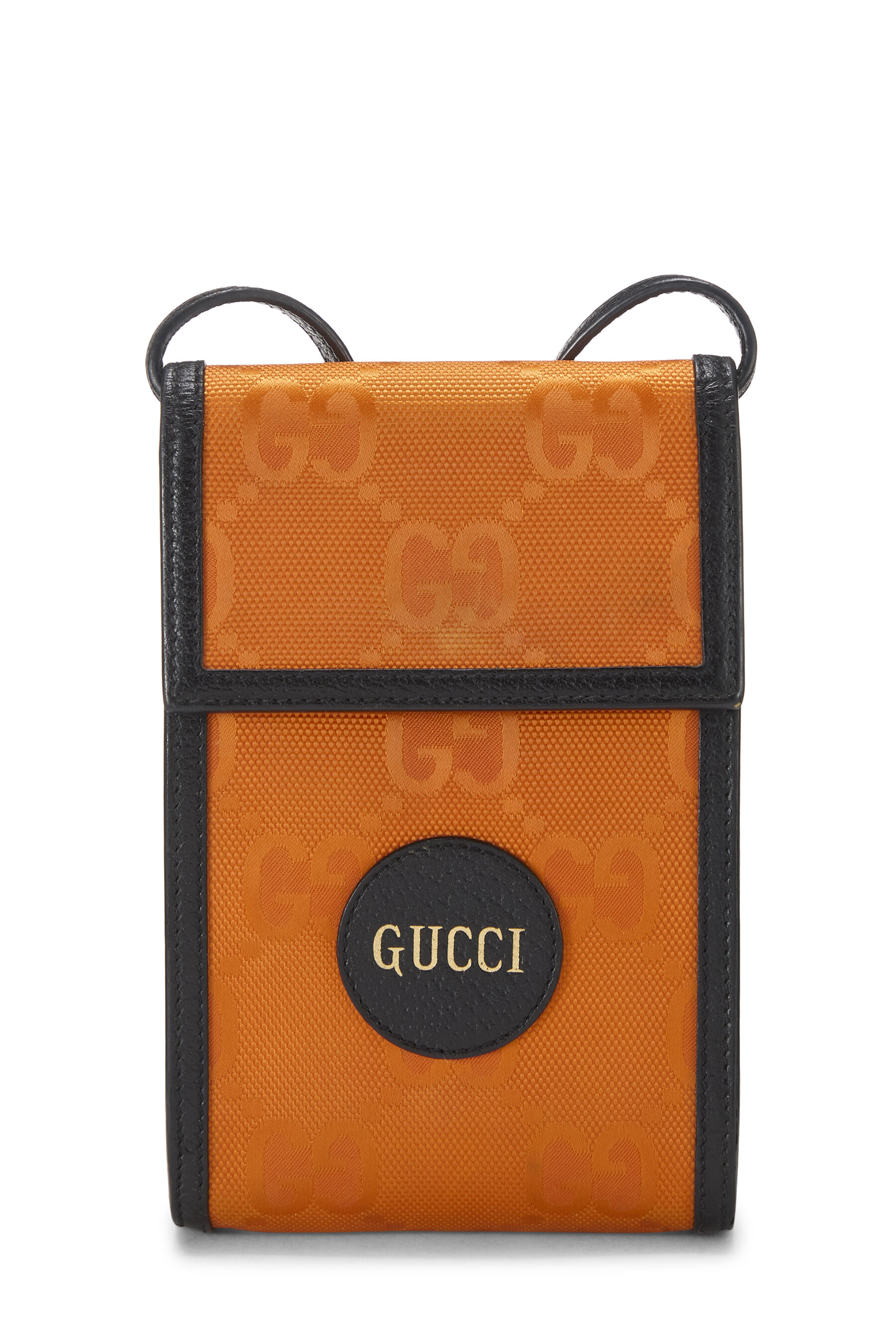 Women's Gucci Orange GG Nylon Off the Grid Crossbody Bag Mini in Orange Mini