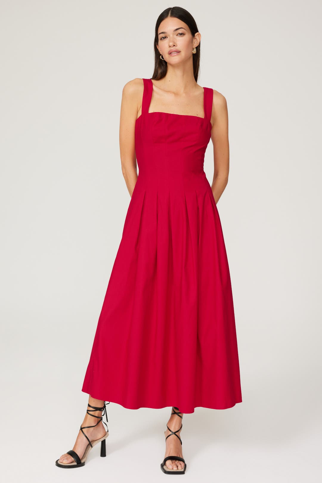 Reformation Mika Dress Red