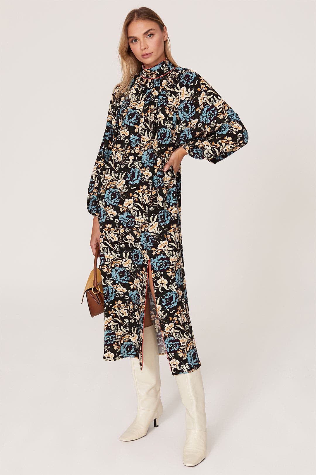 Rhode Fay Dress Black-multicolored-print