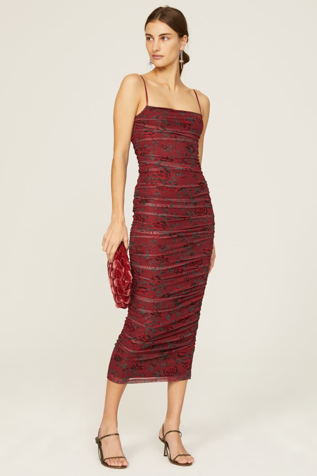 Rachel Rachel Roy Helena Mesh Dress Red-print