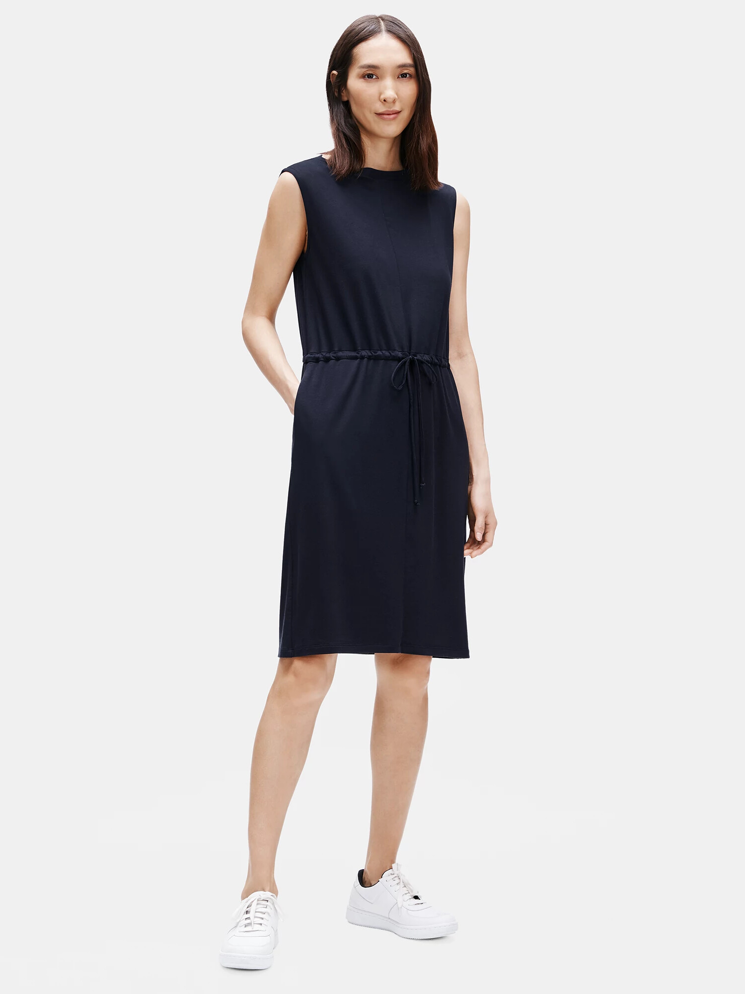 Fine Jersey Bateau Neck Dress