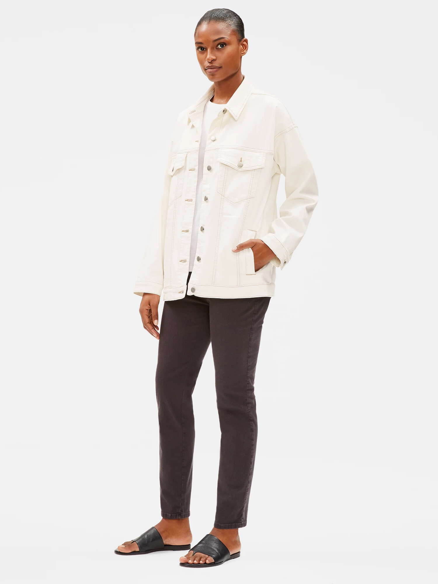 Undyed Organic Cotton Denim Jacket