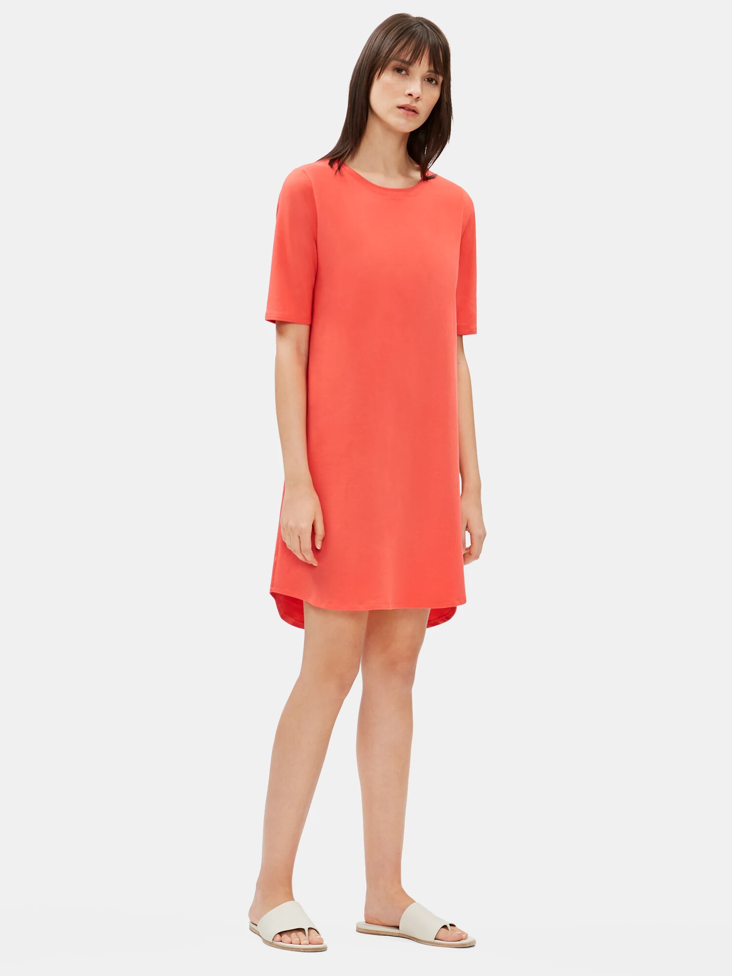 Cotton Stretch Jersey Shift Dress