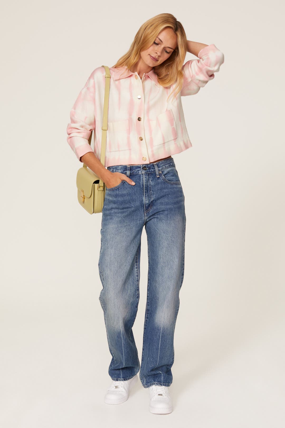 Sandro Emmery Tie Dye Cardigan Pink-print