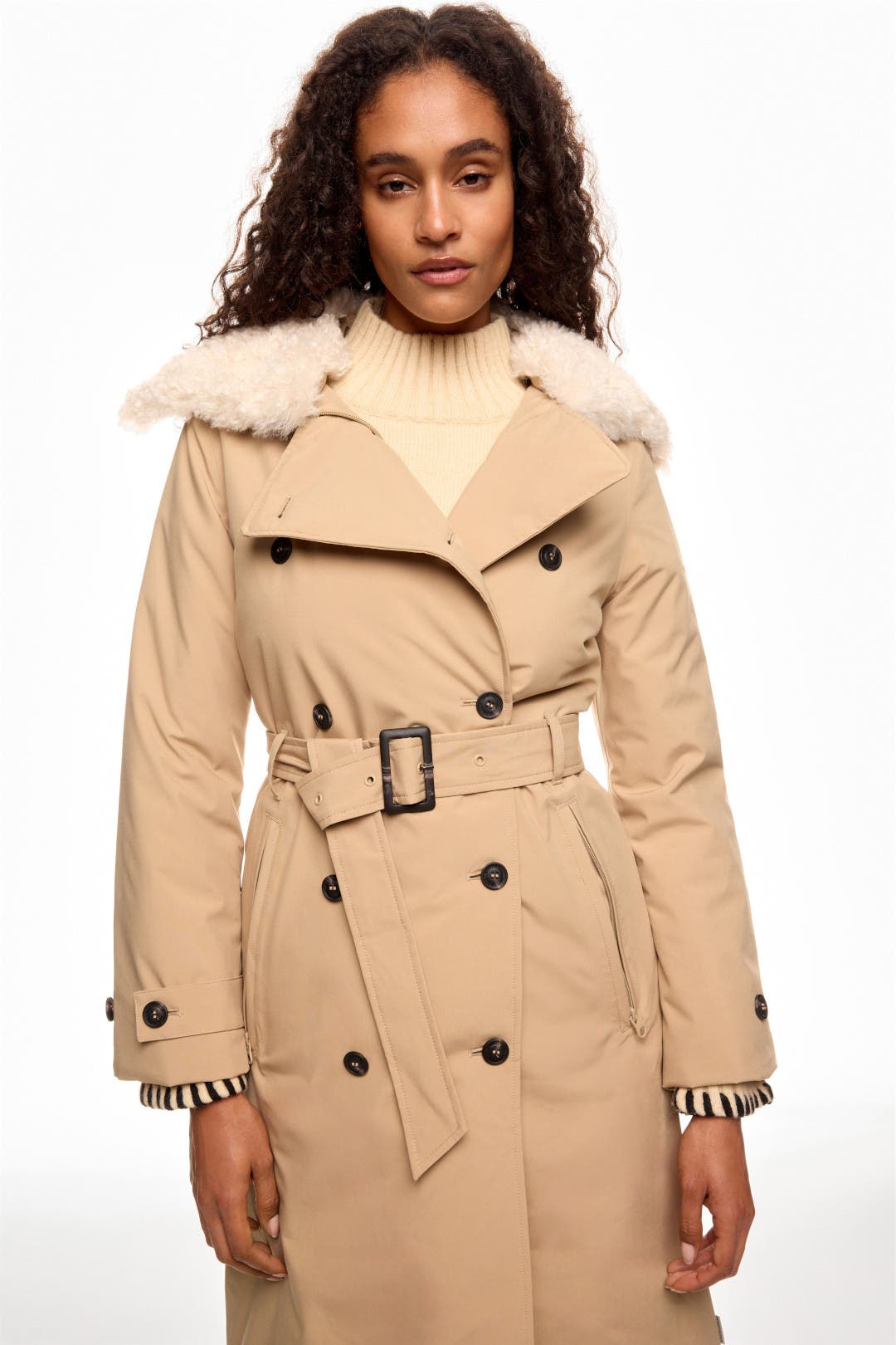 Save the Duck Katrina Coat Brown-white