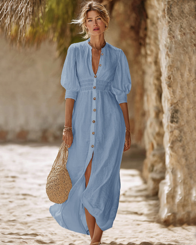 Zeagoo Women's Boho Chic % Cotton Maxi Dress