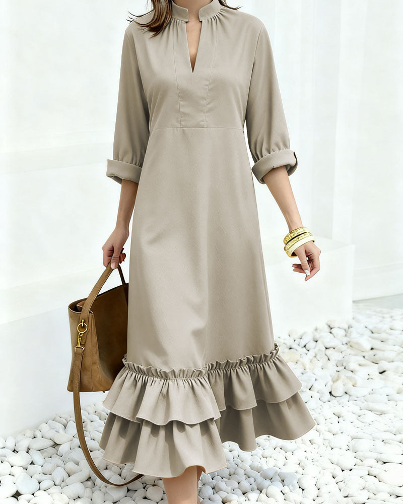 Zeagoo Women's Boho Tiered Ruffle Maxi Dress