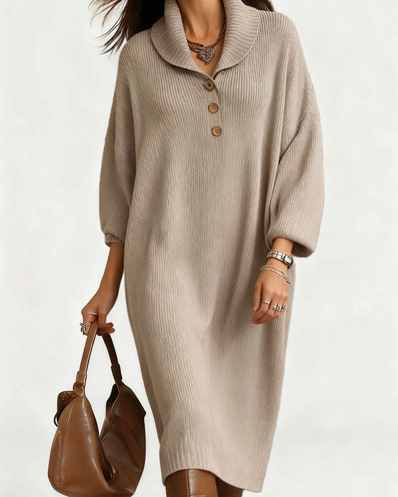 Zeagoo Women's Casual Relaxed Drape Knit Midi Dress