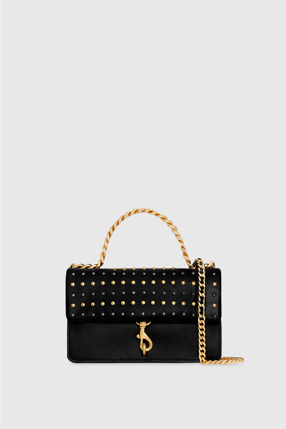Rebecca Minkoff Edie Studded Mini Crossbody On A Chain Bag