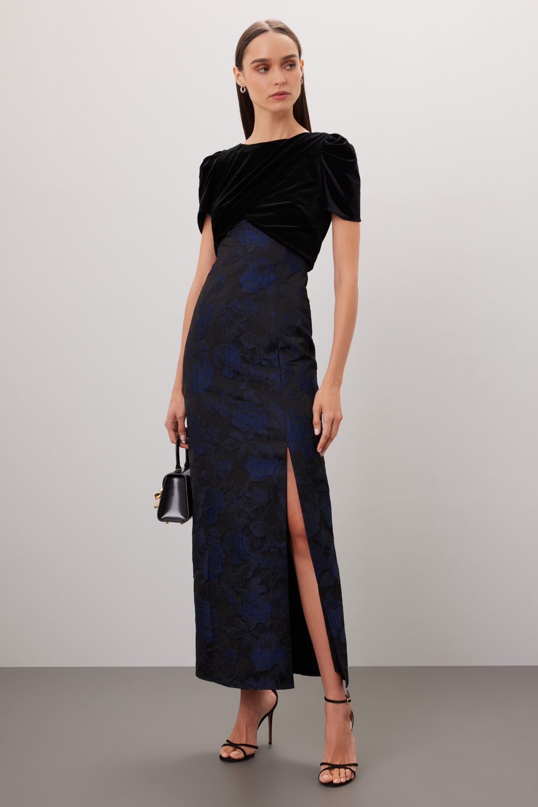 Shoshanna Luisa Dress Blue-black-print