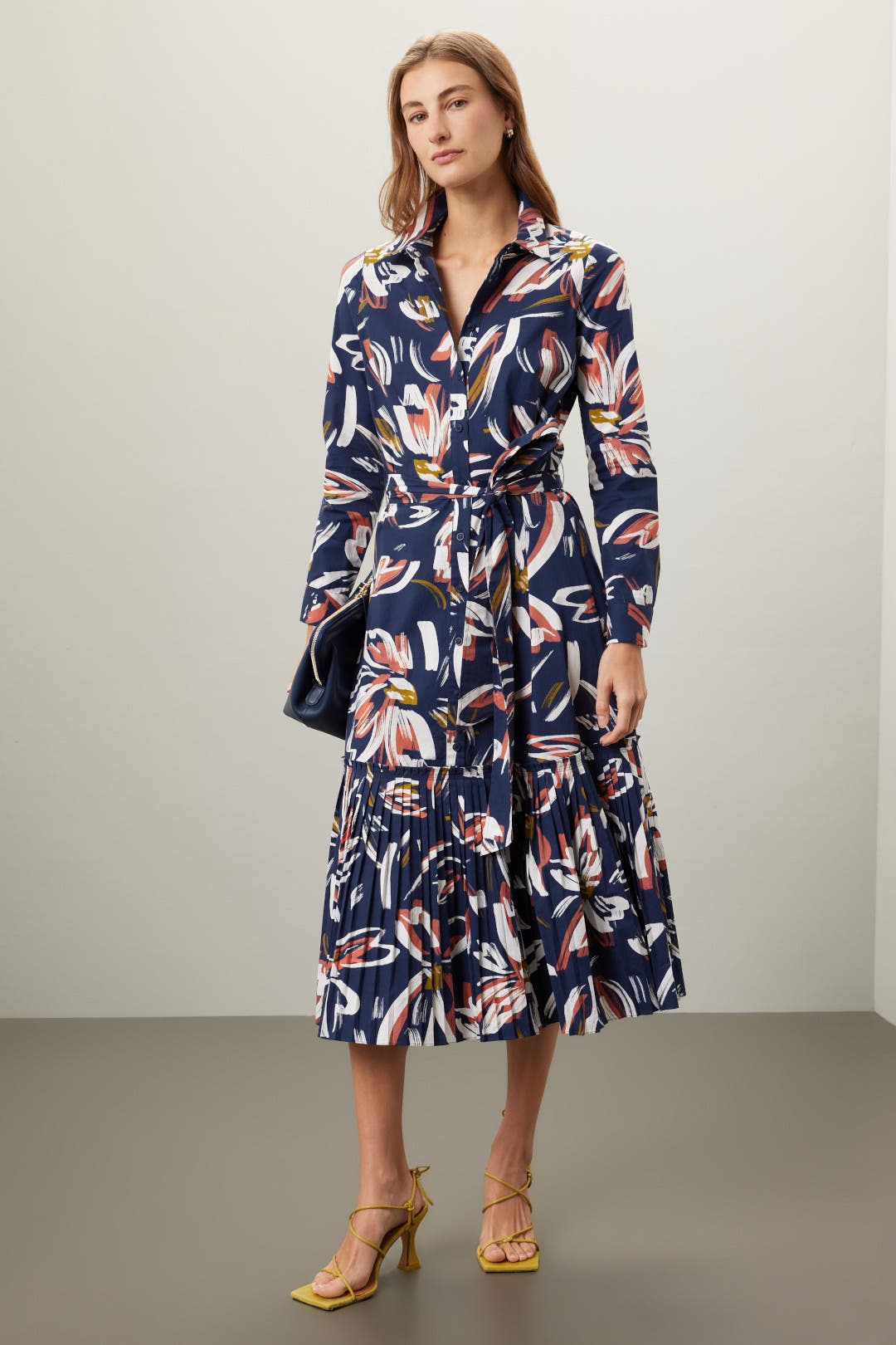 Shoshanna Tori Dress Blue-multicolored-print
