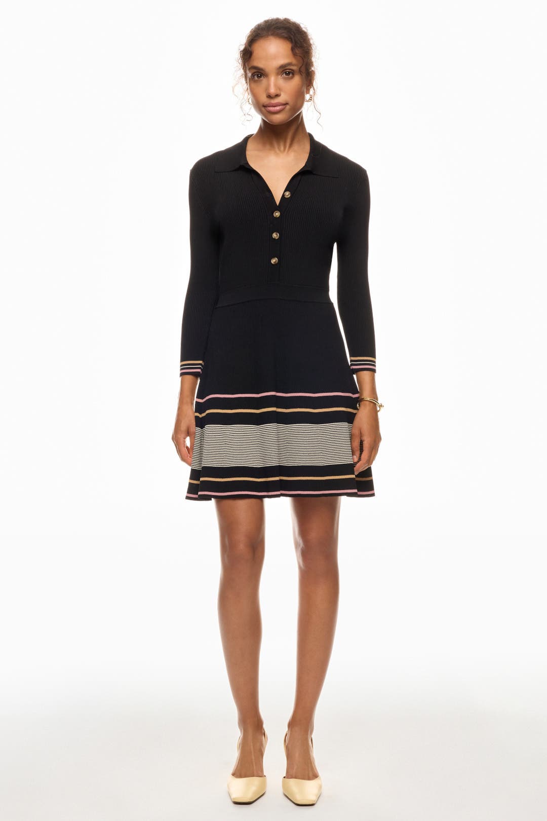 Shoshanna Fia Dress Black-white-print