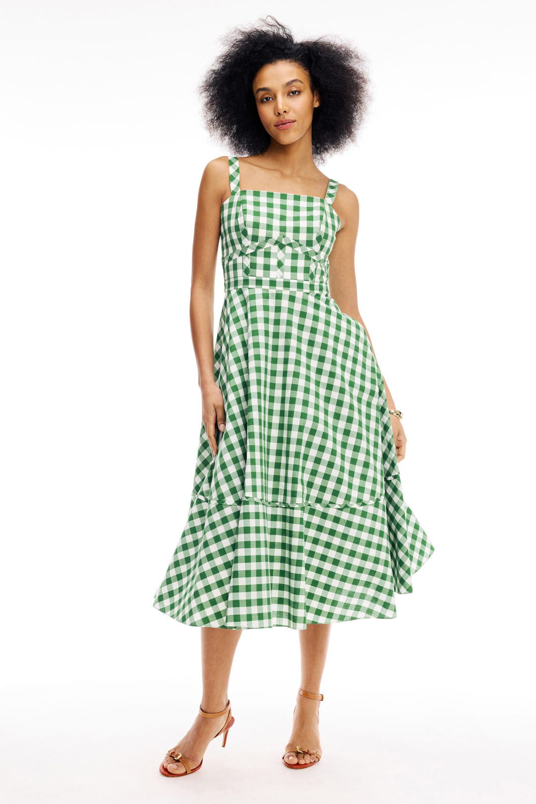 Shoshanna Kaydence Dress Green-white-print