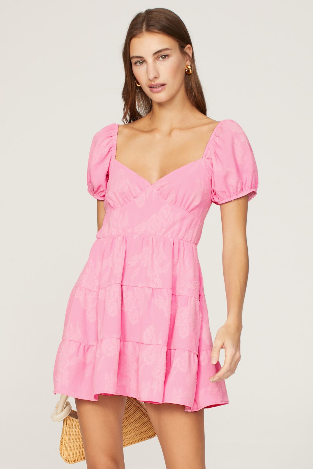 Show Me Your Mumu Cathy Mini Dress Pink-print
