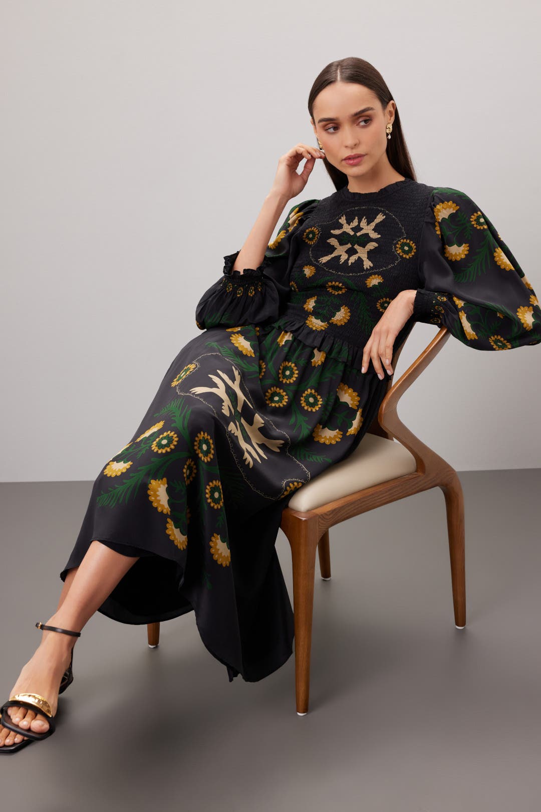 Sea New York Perle Print Dress Multicolored-black-print