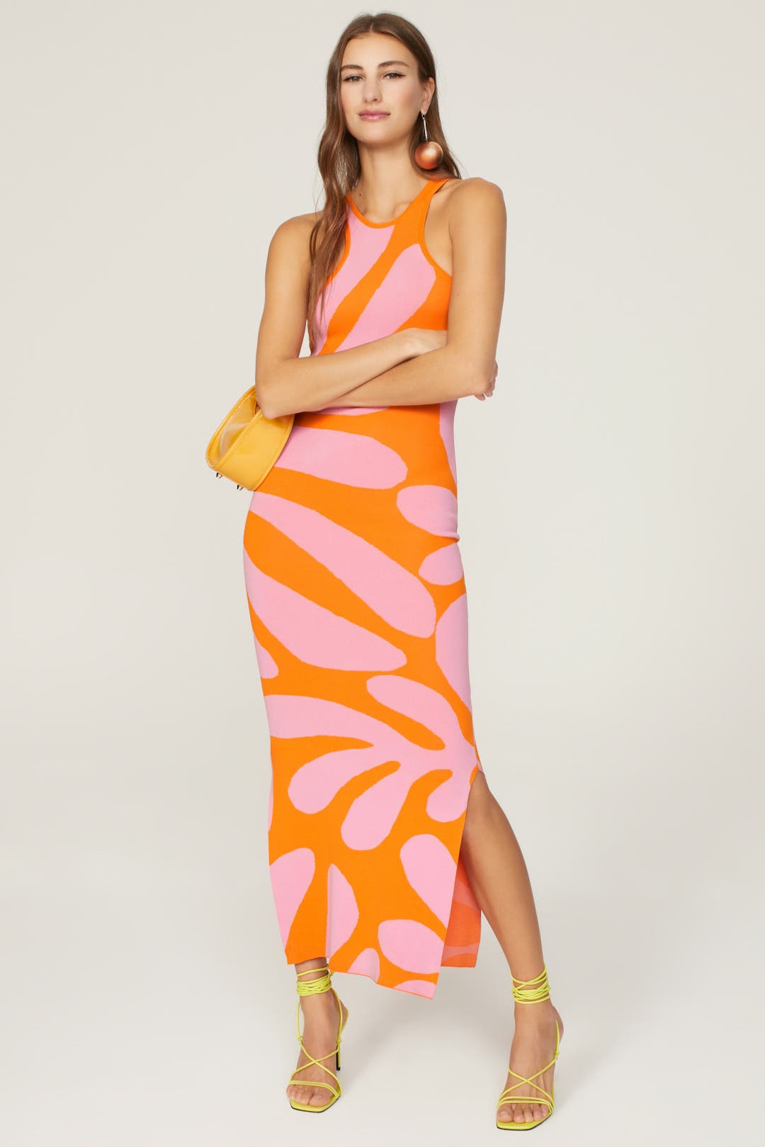 Solid & Striped The Sia Dress Orange-pink-print