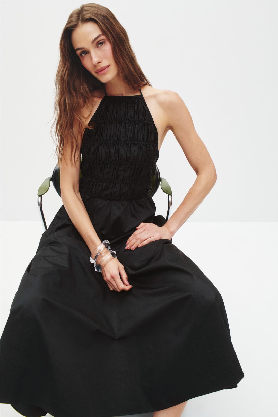 Solid & Striped The Meira Dress Noir Black