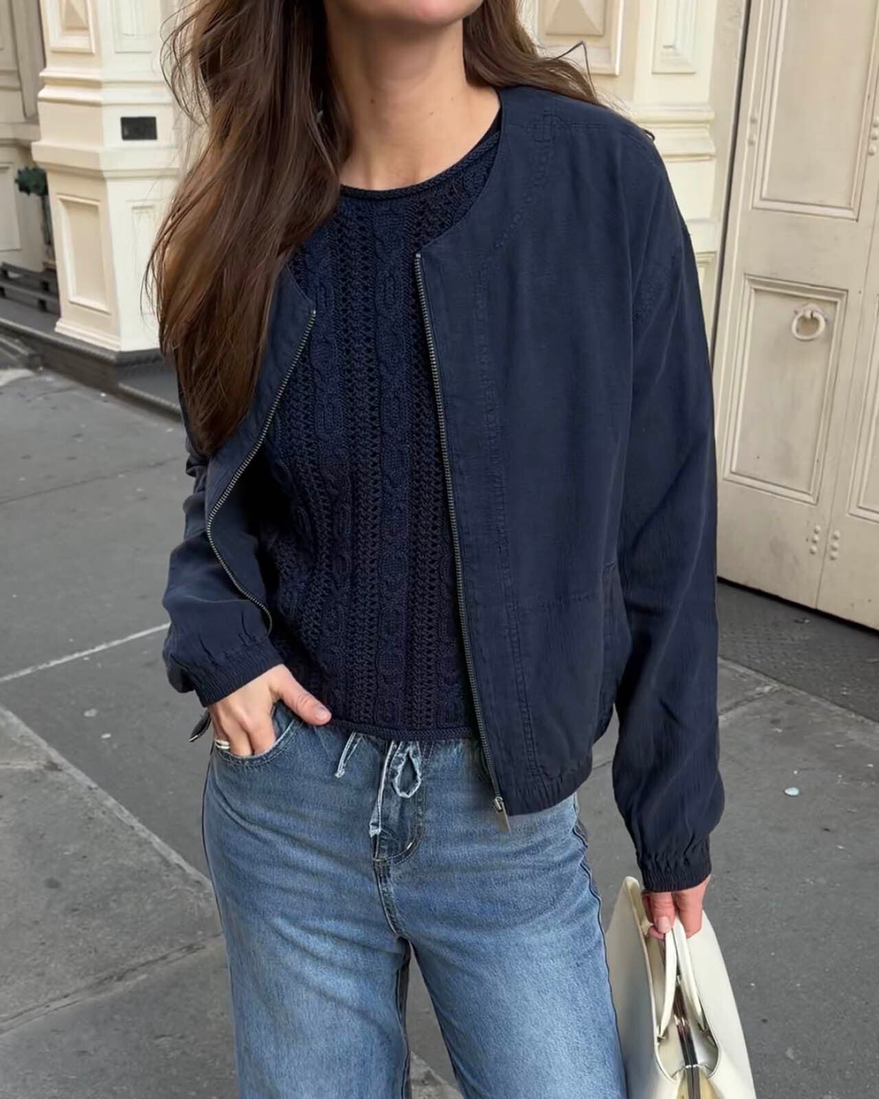 Splendid - Clea Bomber Jacket - Soft Vintage Olive Branch