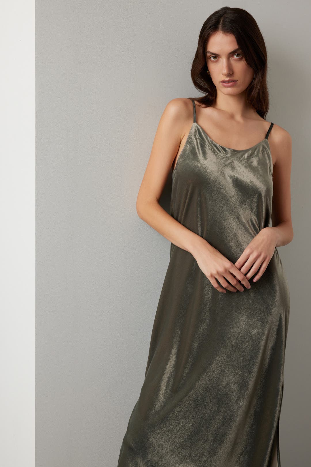 Splendid Velvet Breeze Dress Green