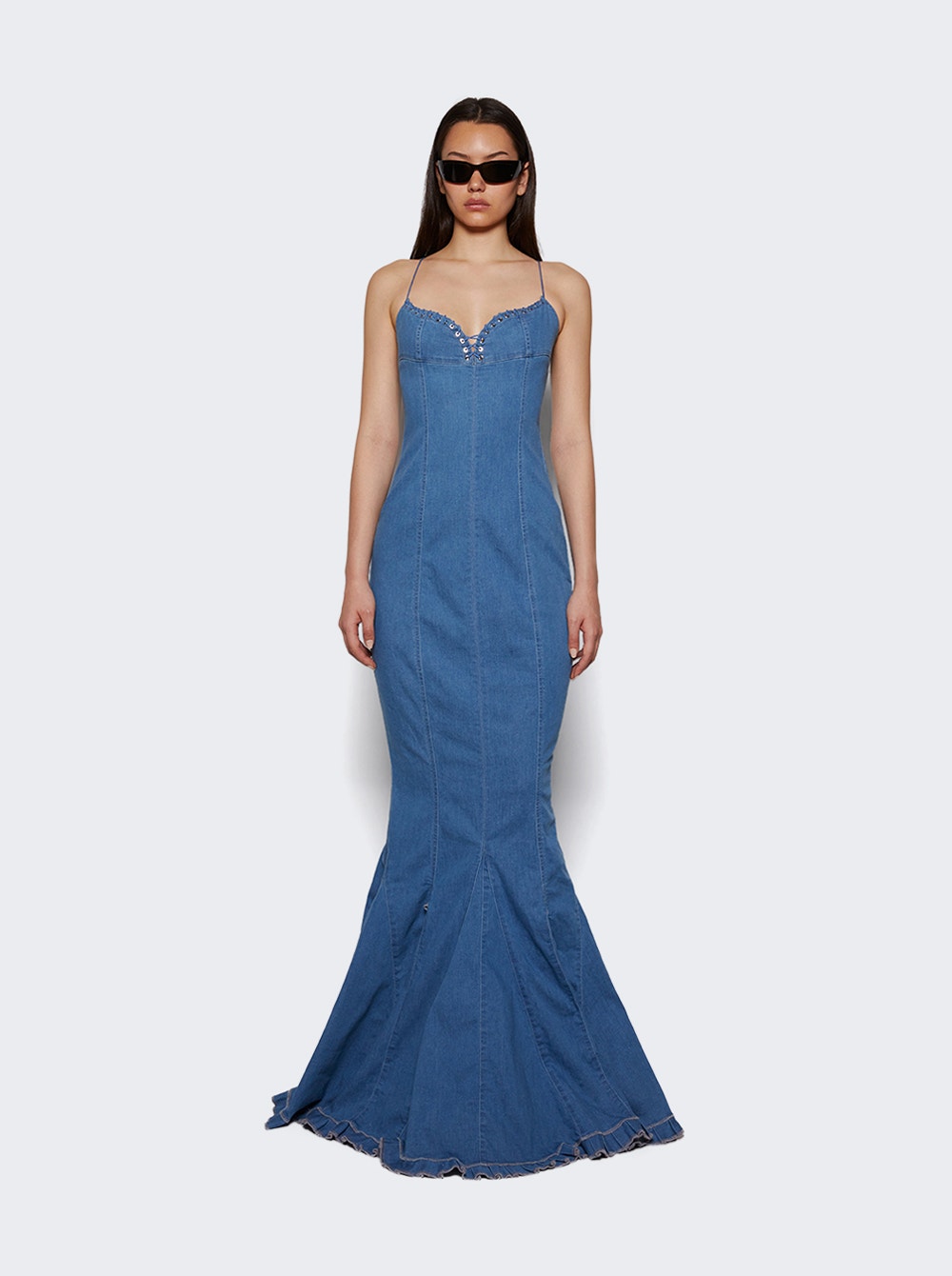 Mermaid Long Dress Light Blue