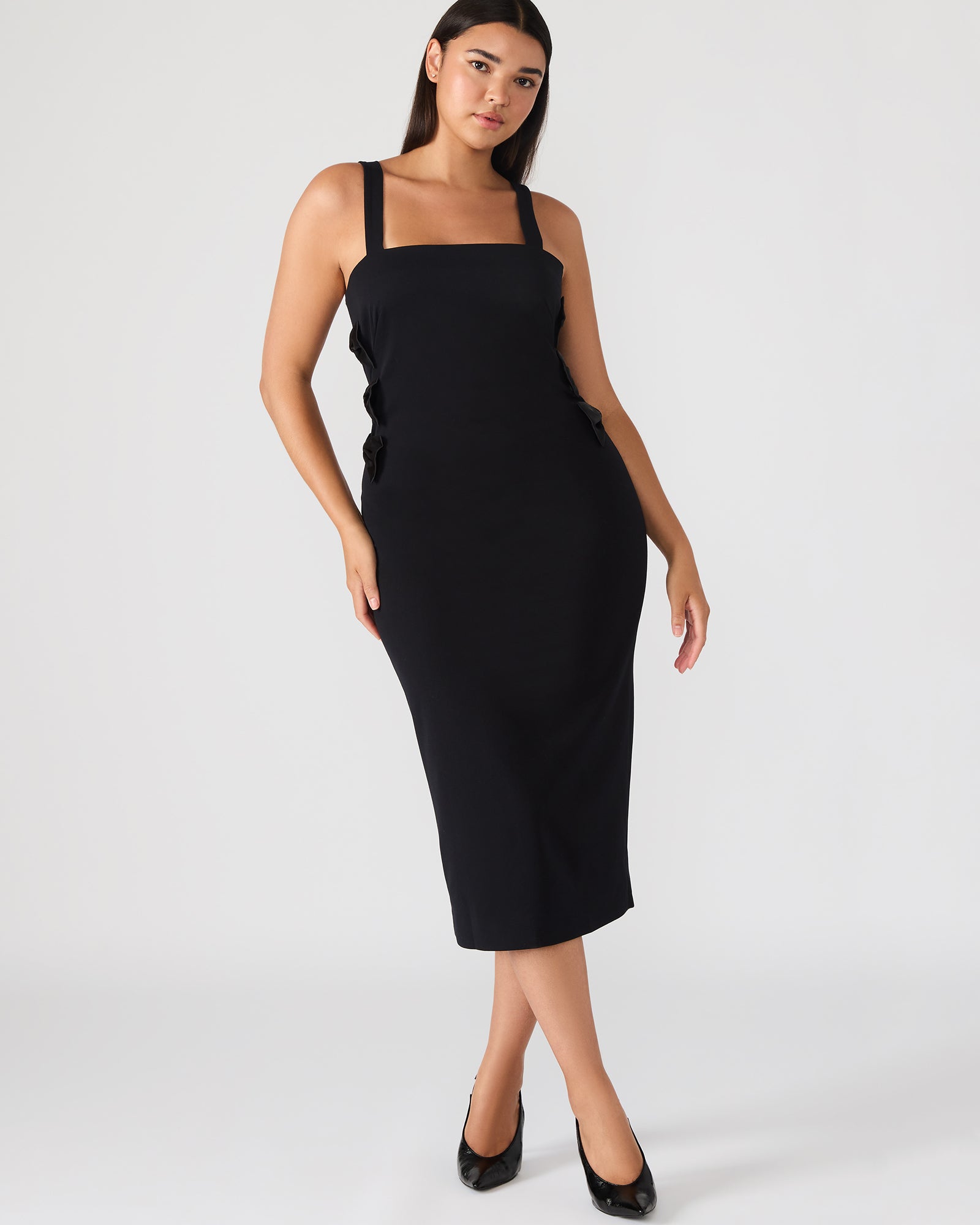 Steve Madden Women's Rene Dress Sleeveless Dresses - Black - Size - PolyesterElastaneRayon