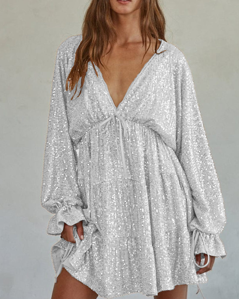 Elegant Sparkle Sequin Mini Dress