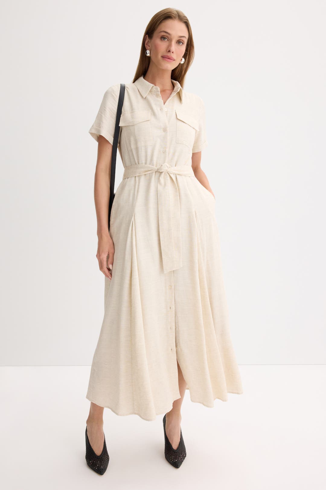 Ted Baker London Shirt Dress Cream