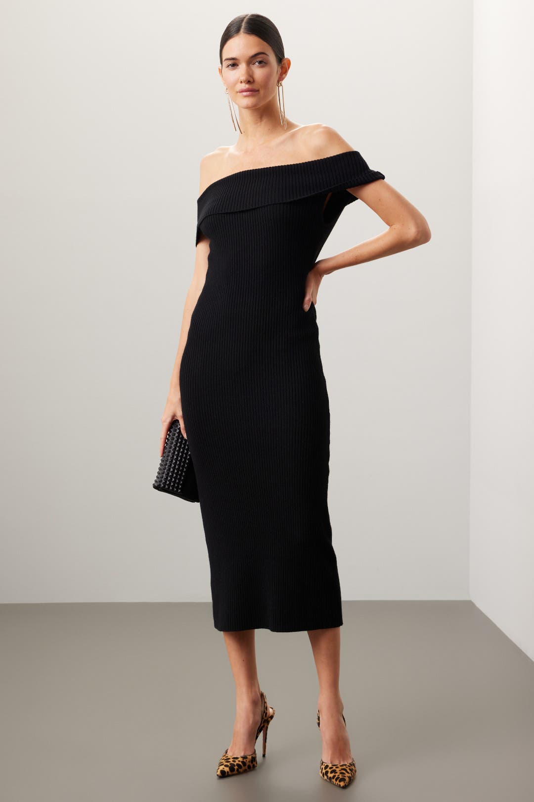 Tanya Taylor Quincy Knit Dress Black