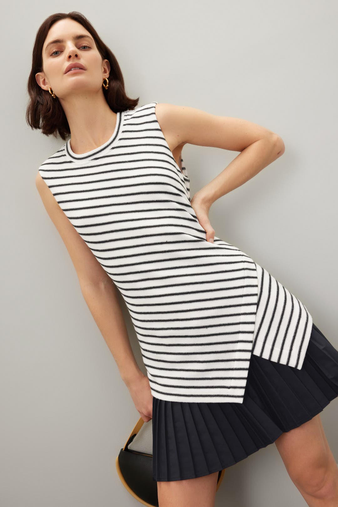 Tanya Taylor Regina Dress Black-white-print
