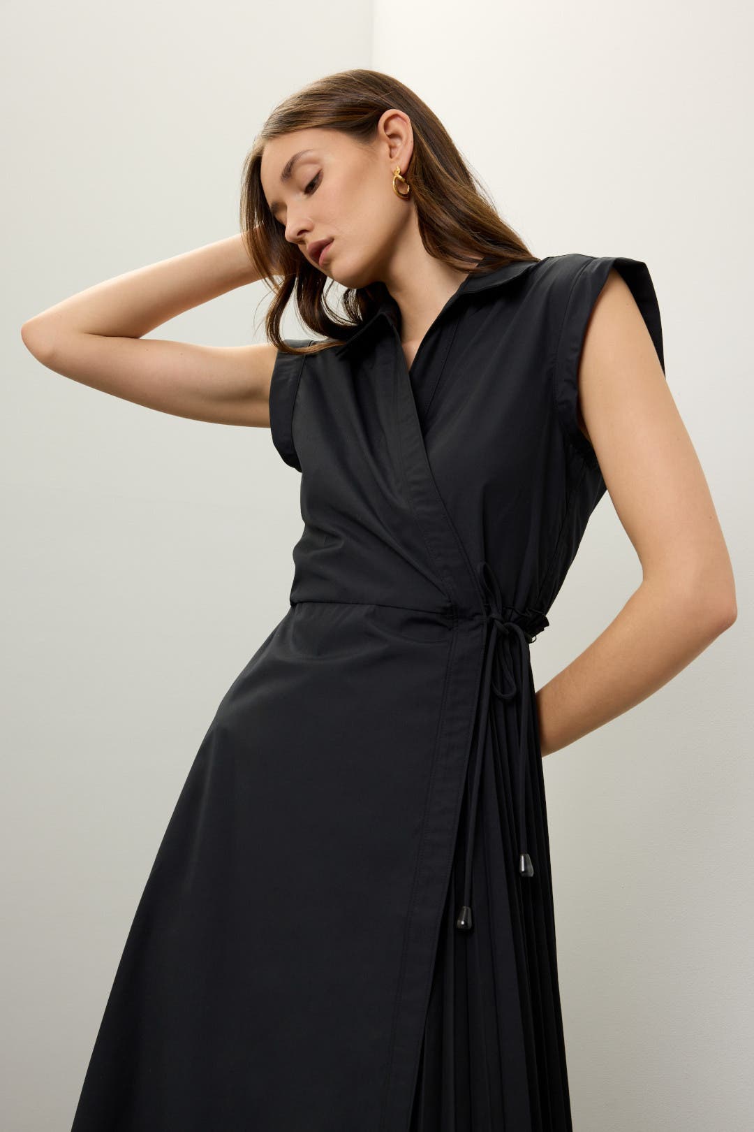 Tanya Taylor Midi Shivon Dress Black