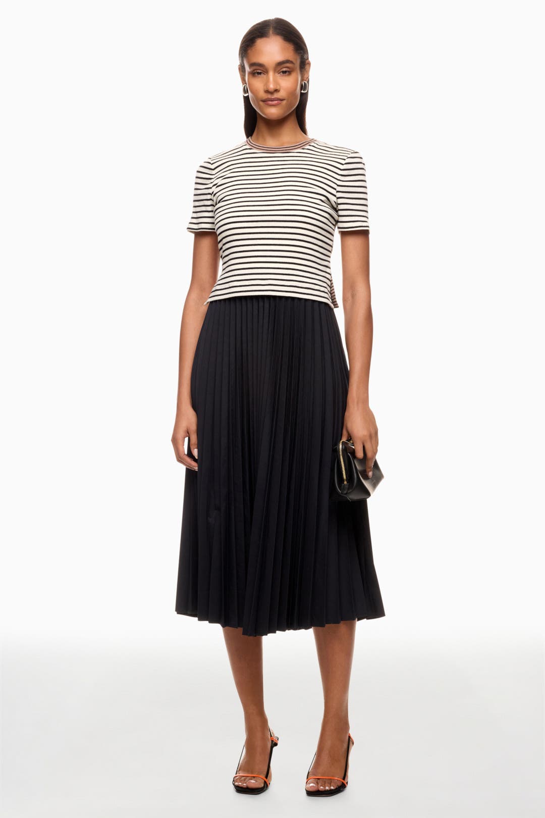 Tanya Taylor Logan Dress Black-white-print