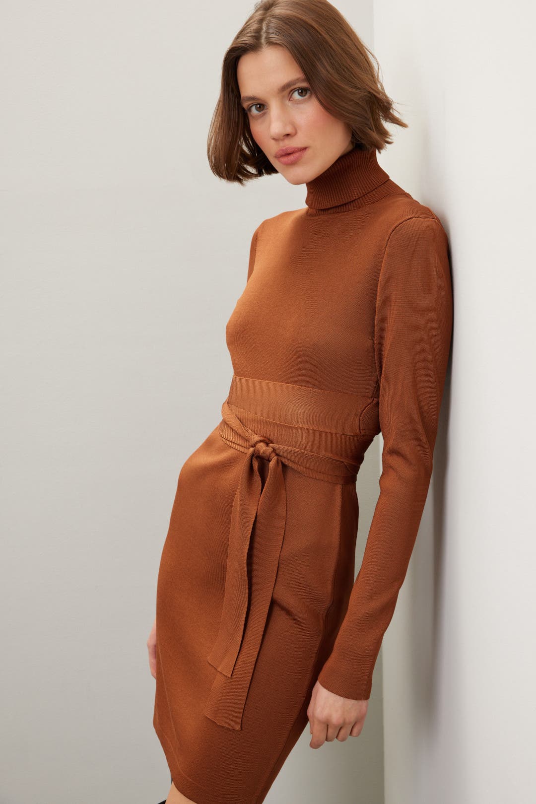 Toccin Sofia Racer Mini Dress Gold