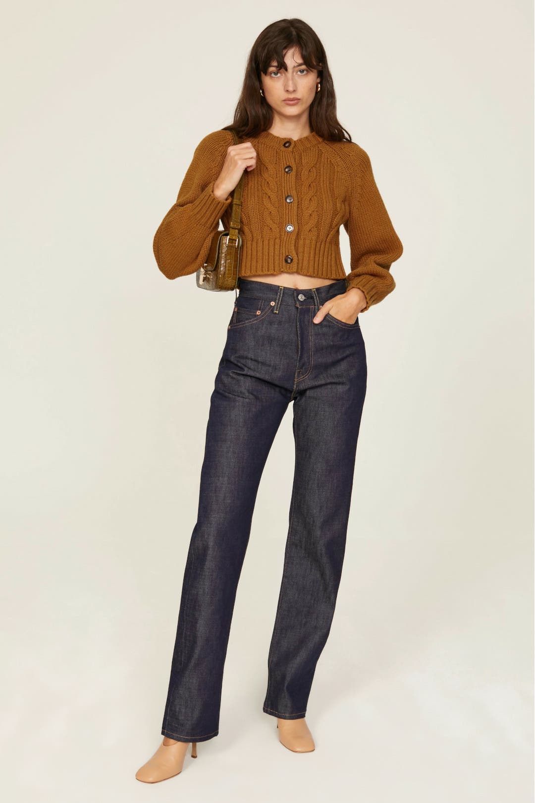 Toccin Chunky Cardigan Brown