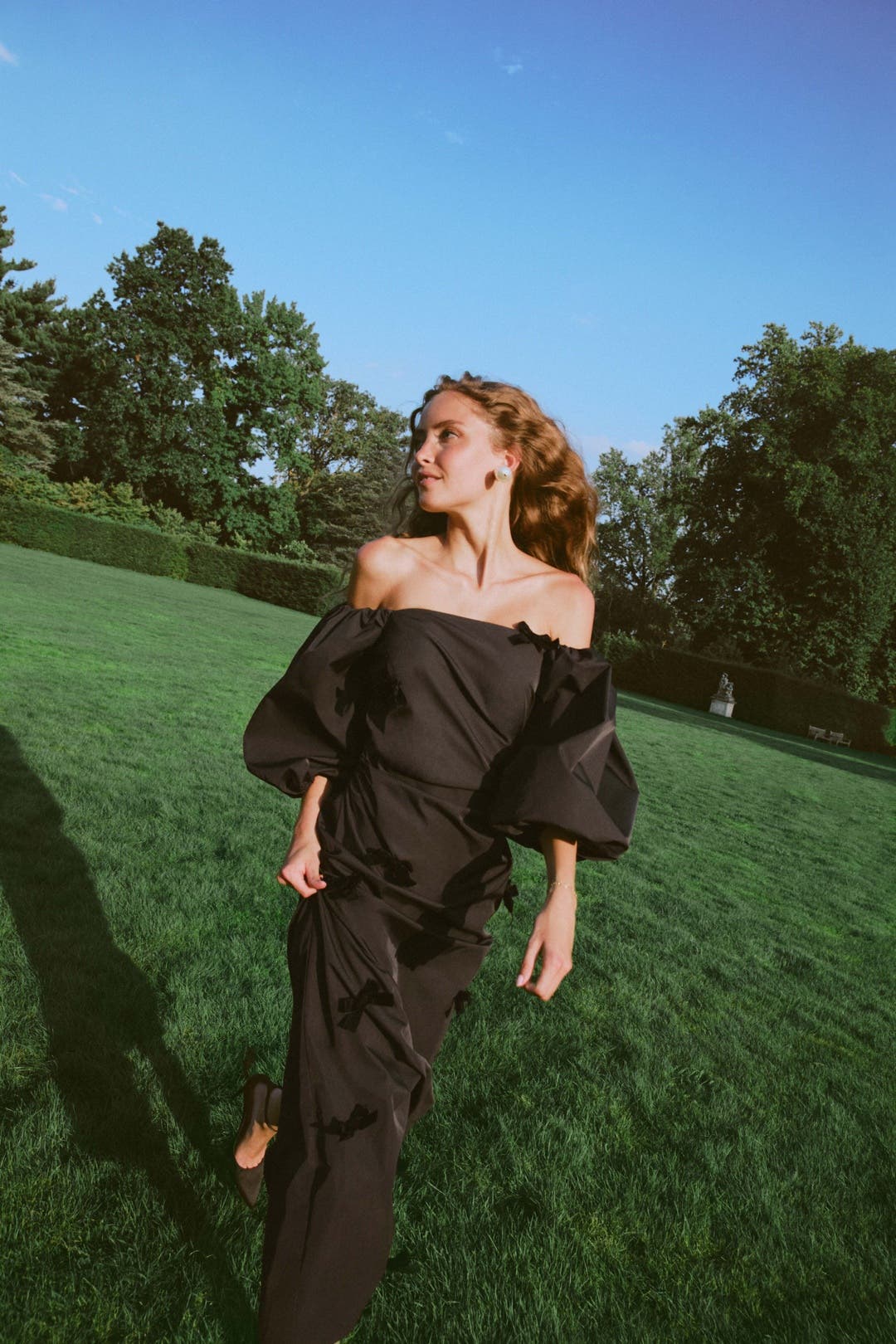 The Wolf Gang Amar Midi Dress Black