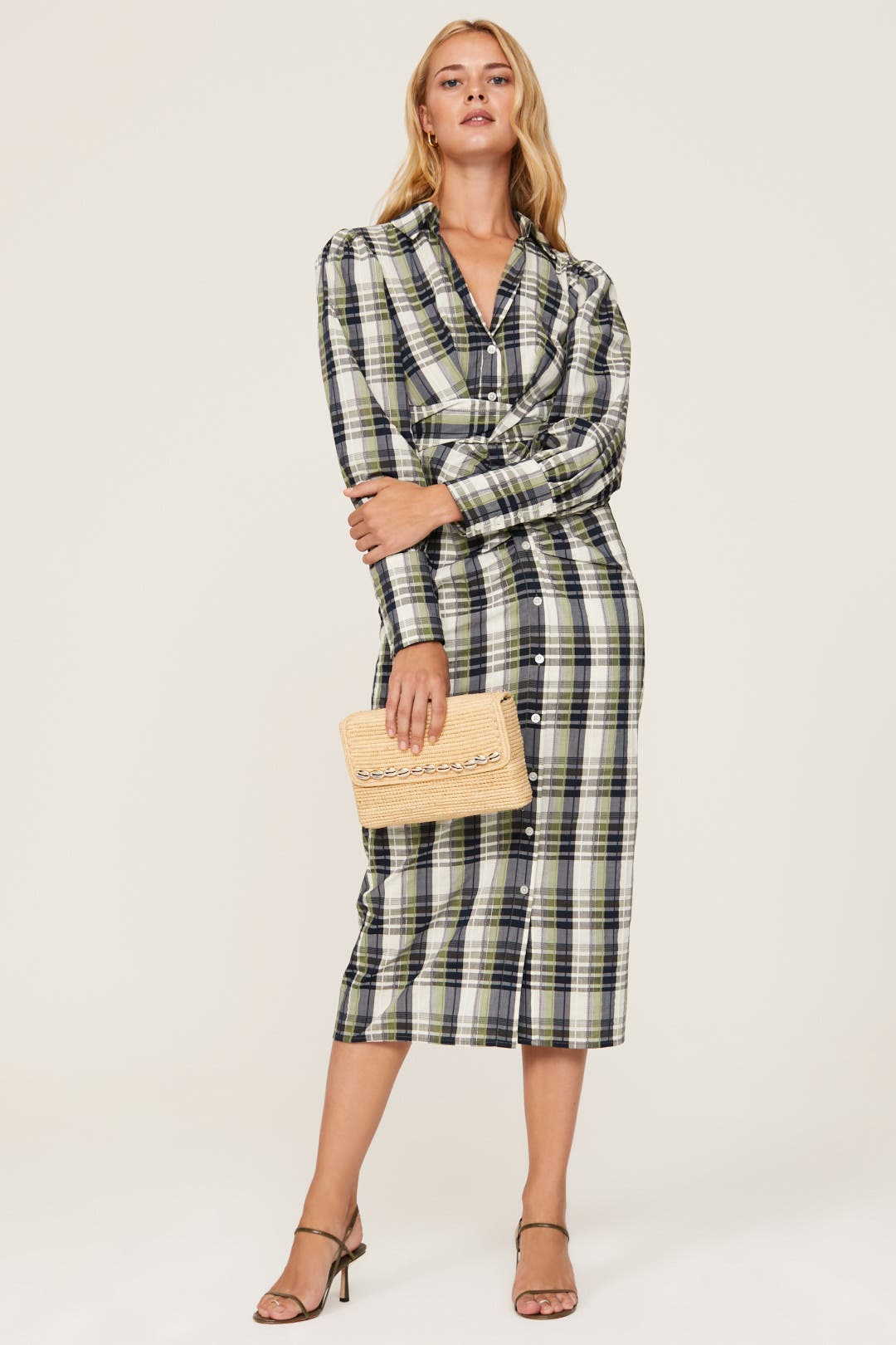 Veronica Beard Copelyn Dress Multicolored-green-print