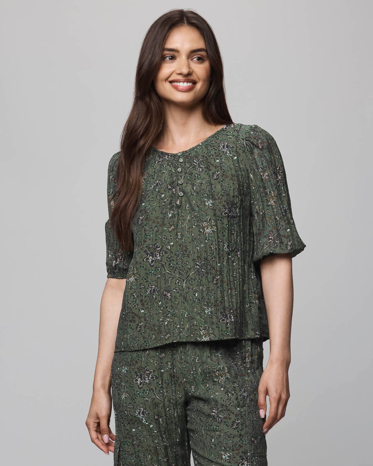 Splendid - Versailles Floral Blouse - Vine Floral Print