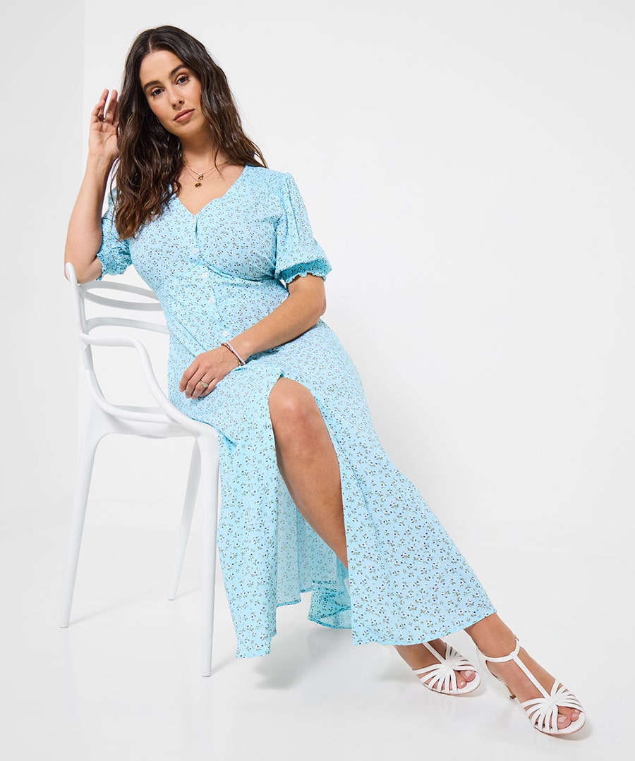Women's Daisy Ditsy Maxi Dress - Size - Blue - by Joe Browns