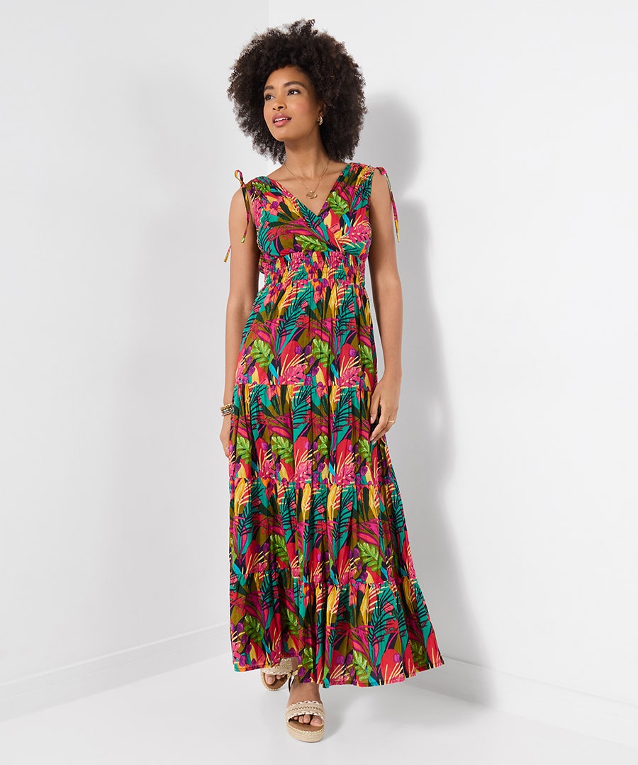 Women's Petite Kiana Printed Maxi Dress - Size - by Joe Browns
