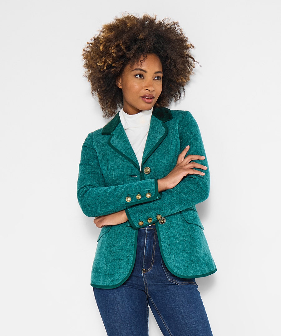 Women's Petite Joe's Favourite Forever Blazer Jacket - Size - Green - by Joe Browns