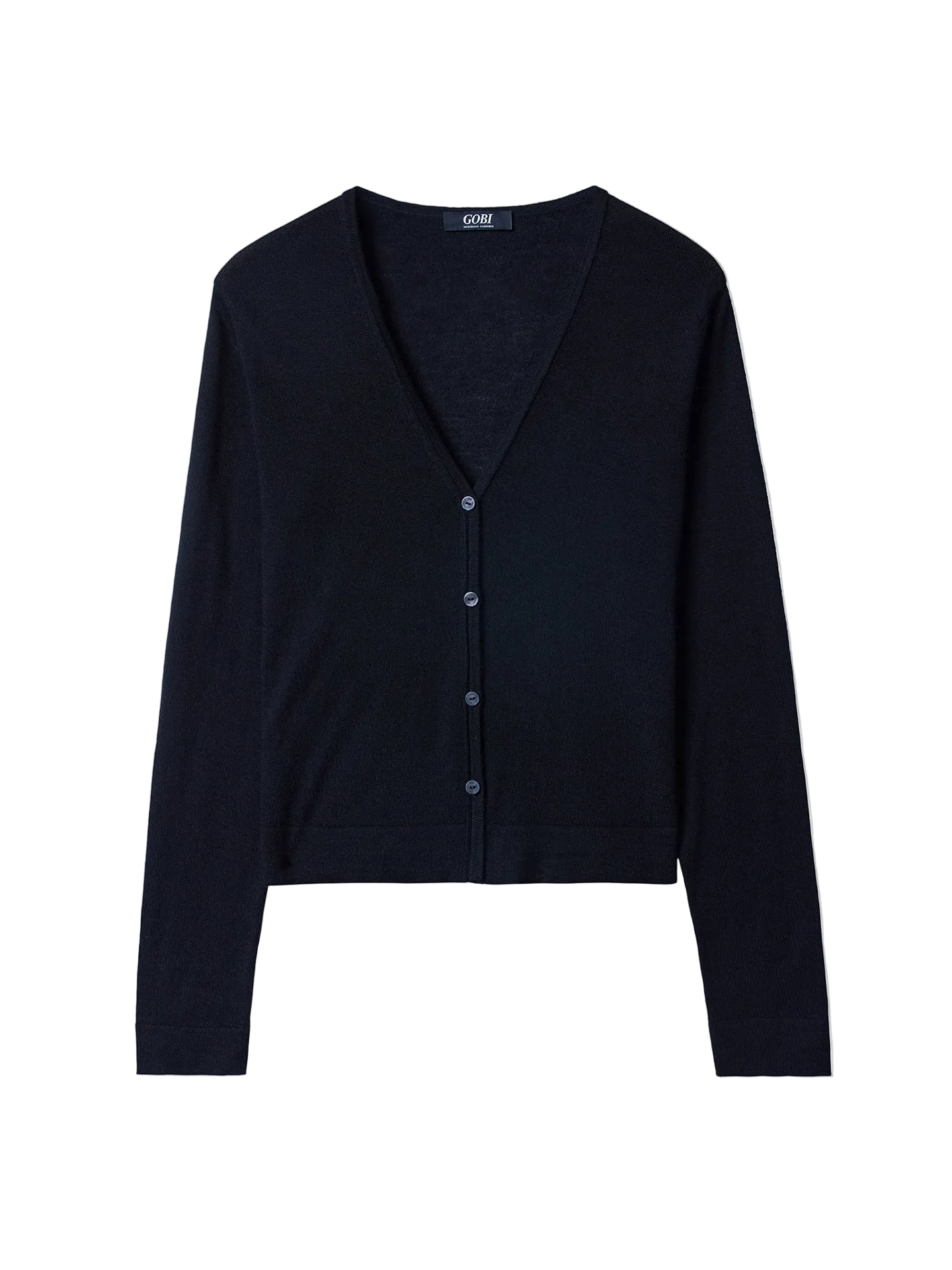 Lightweight Cashmere Silk Cardigan - L Black WK-
