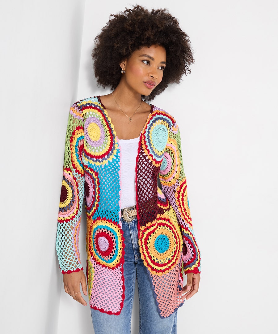 Truly Remarkable Crochet Cardigan - Size Large - by Joe Browns