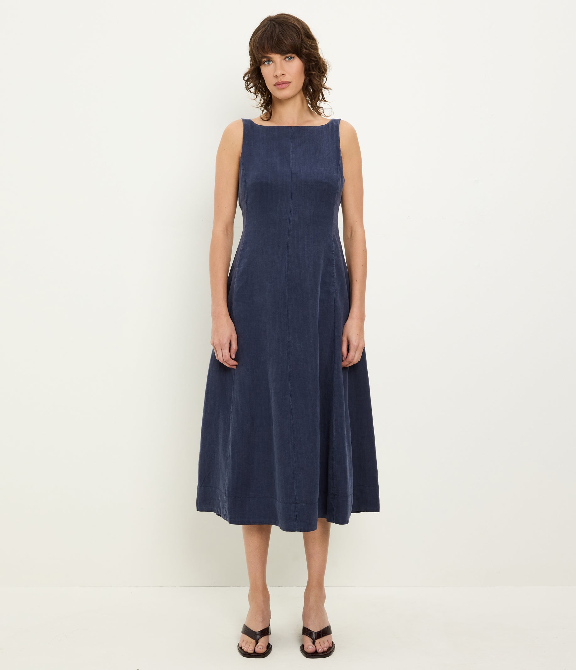 Palmira Linen Midi Dress