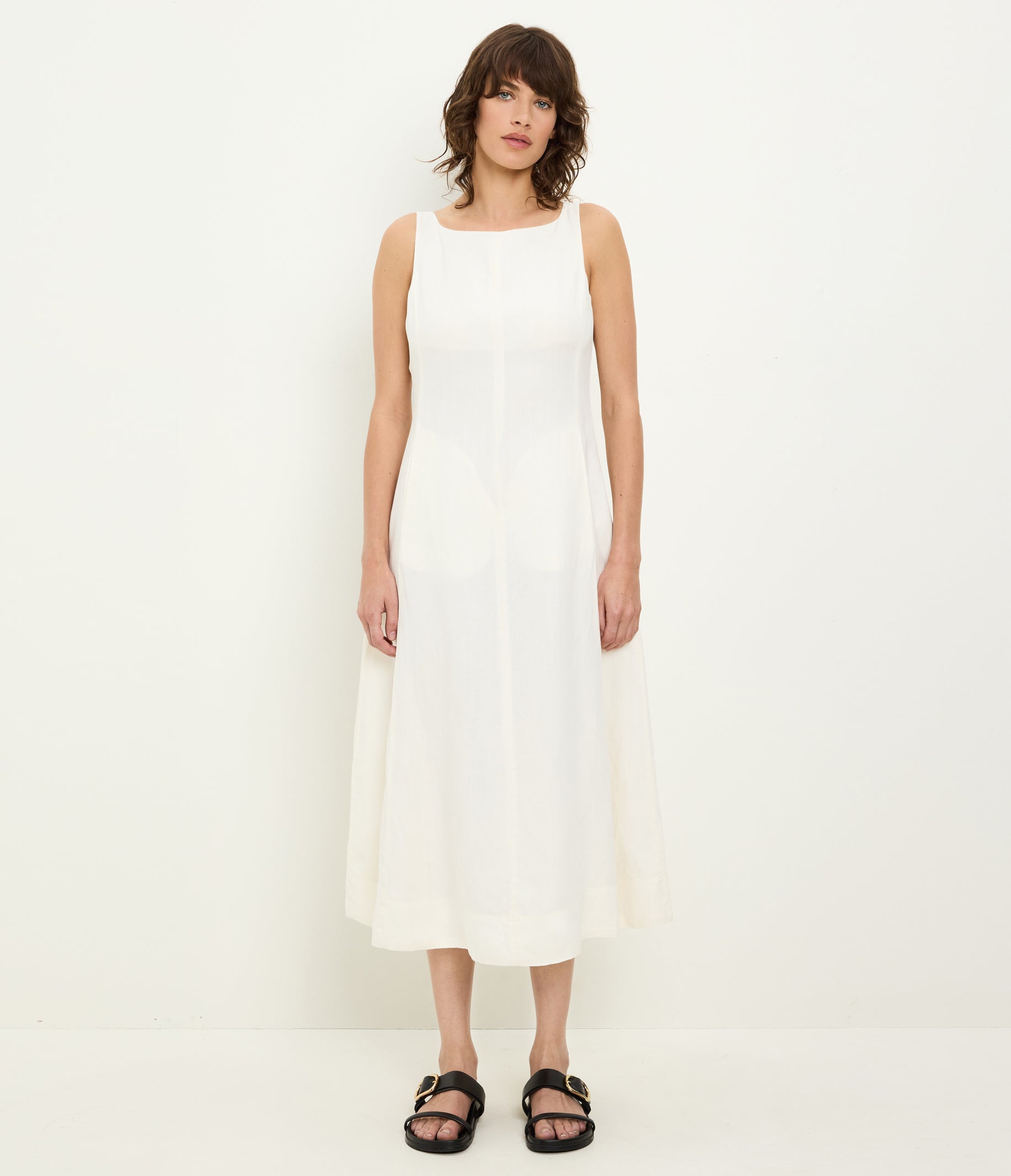 Palmira Linen Midi Dress